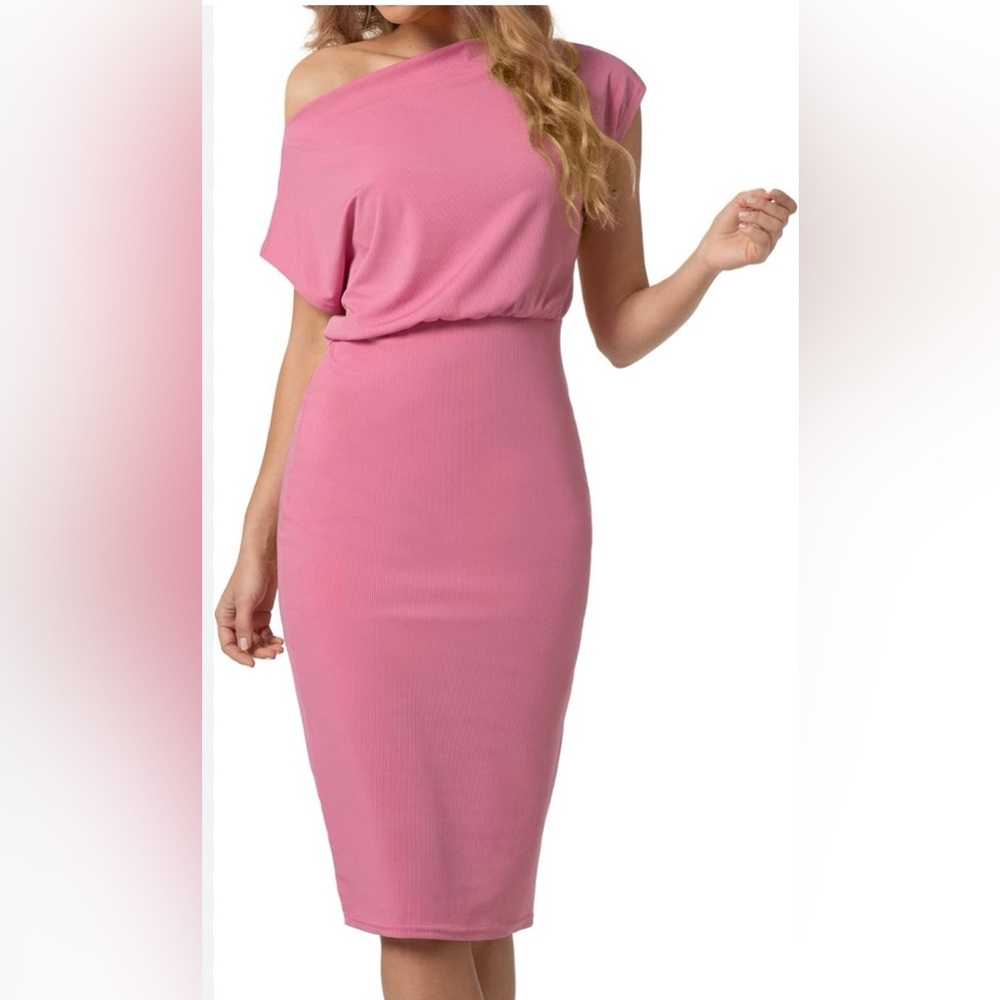 Elegant Pink Women's Dress